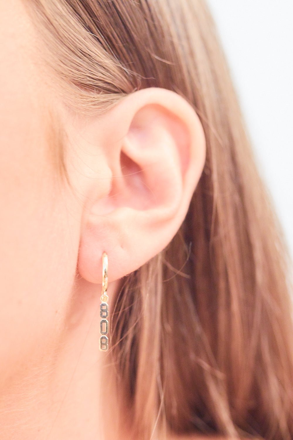 808 Dangle Huggie Earring