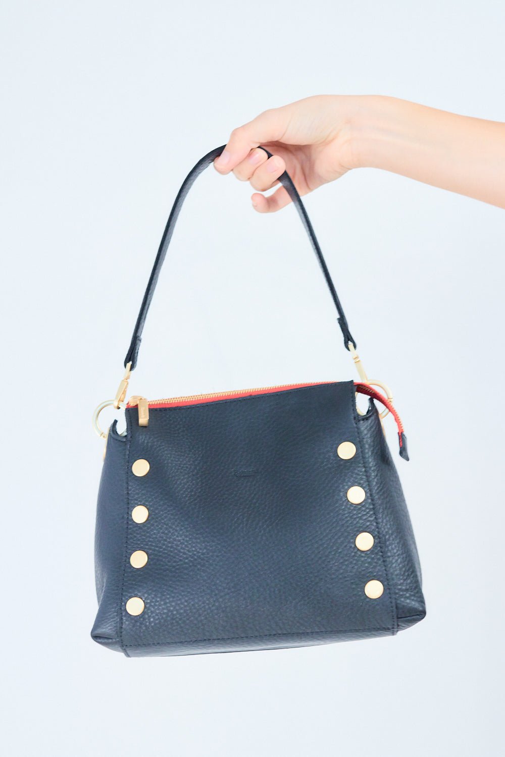 Black/ Brushed Gold/ Red Zip