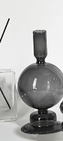 Bubble Glass Candlestick Holder