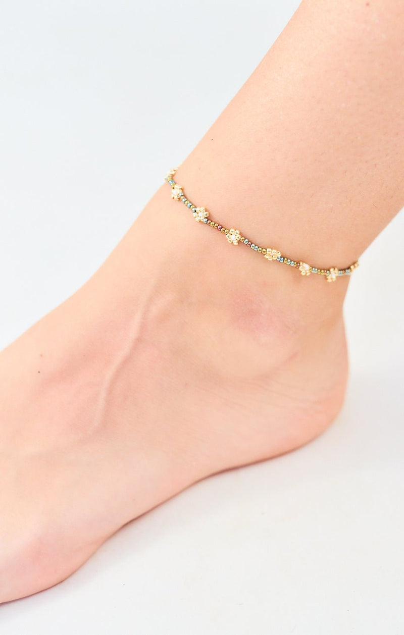 Daisy Lei Anklet - Driftwood Maui & Home By Driftwood