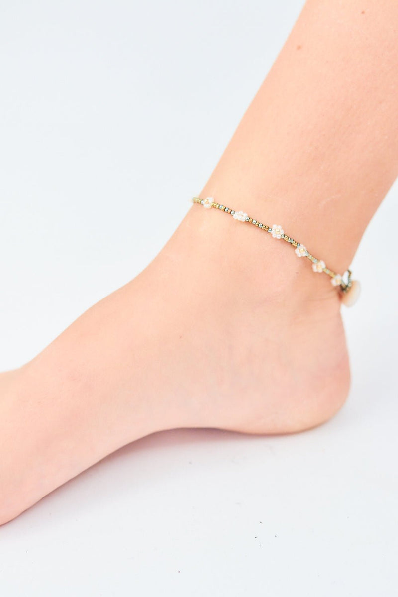 Daisy Lei Anklet - Driftwood Maui & Home By Driftwood