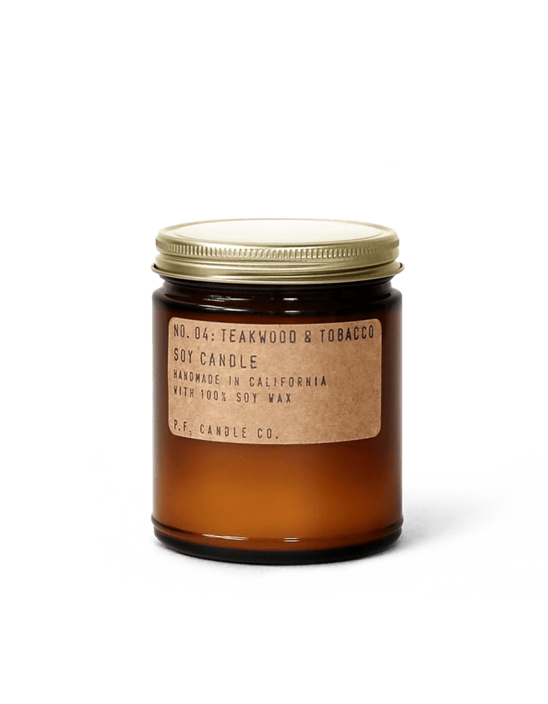 NO. 04: TEAKWOOD & TOBACCO SOY CANDLE - Driftwood Maui & Home By Driftwood