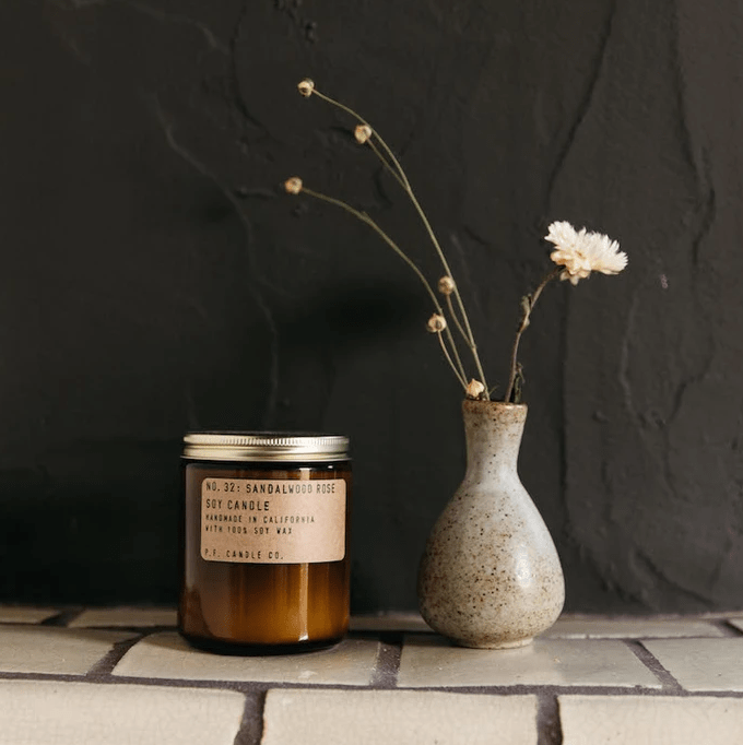 NO. 32: SANDALWOOD ROSE SOY CANDLE - Driftwood Maui & Home By Driftwood