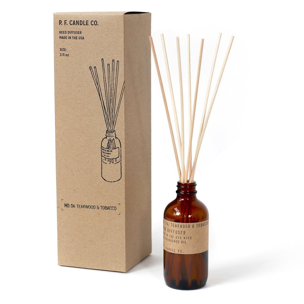 NO. 4: TEAKWOOD & TOBACCO REED DIFFUSER - Driftwood Maui & Home By Driftwood