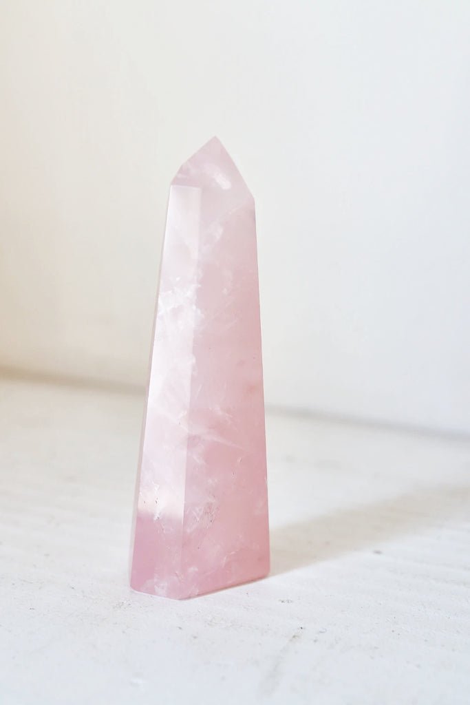 Polished Rose Quartz Point