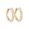 14K Opal Mini Huggies