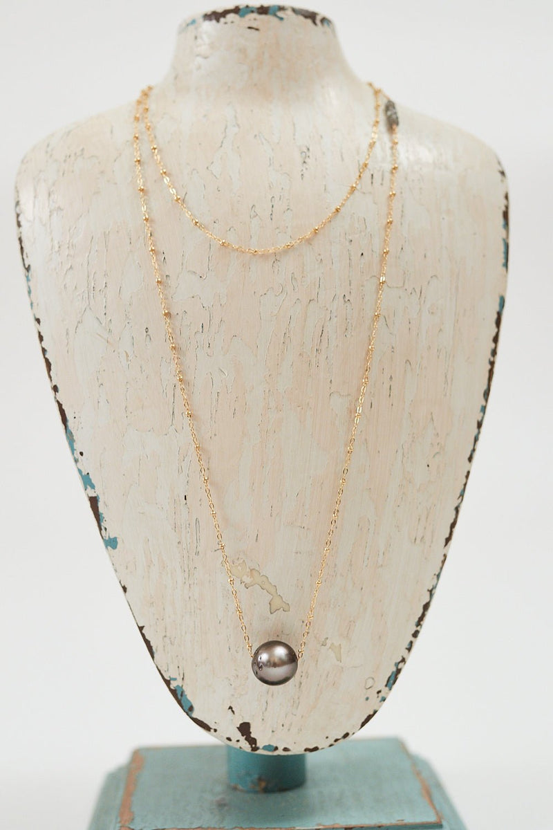 36" Floating Pearl Necklace