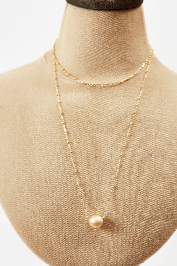 36" Floating Pearl Necklace