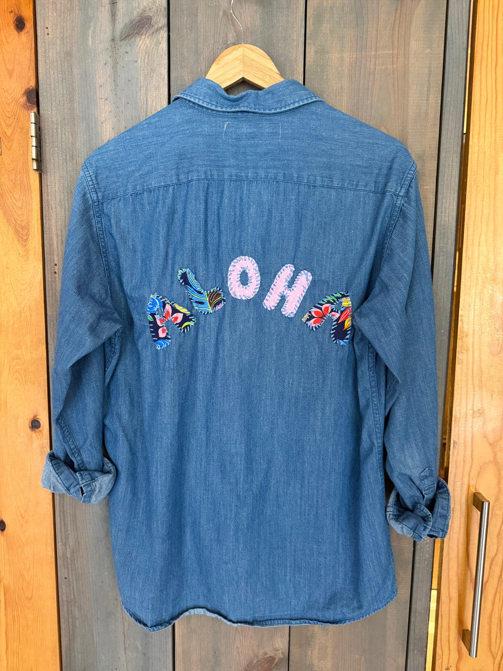 Chambray ALOHA Applique