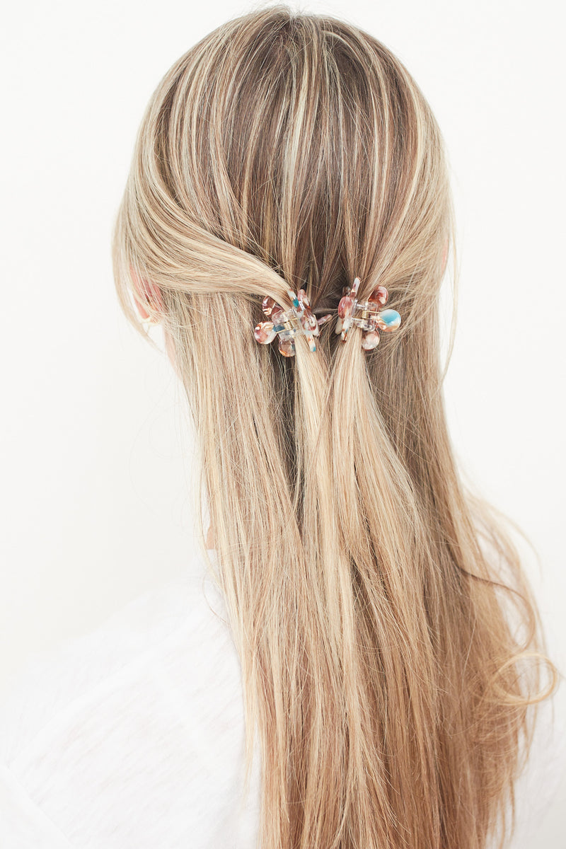 Daisy Mini Claw Hair Clips Set