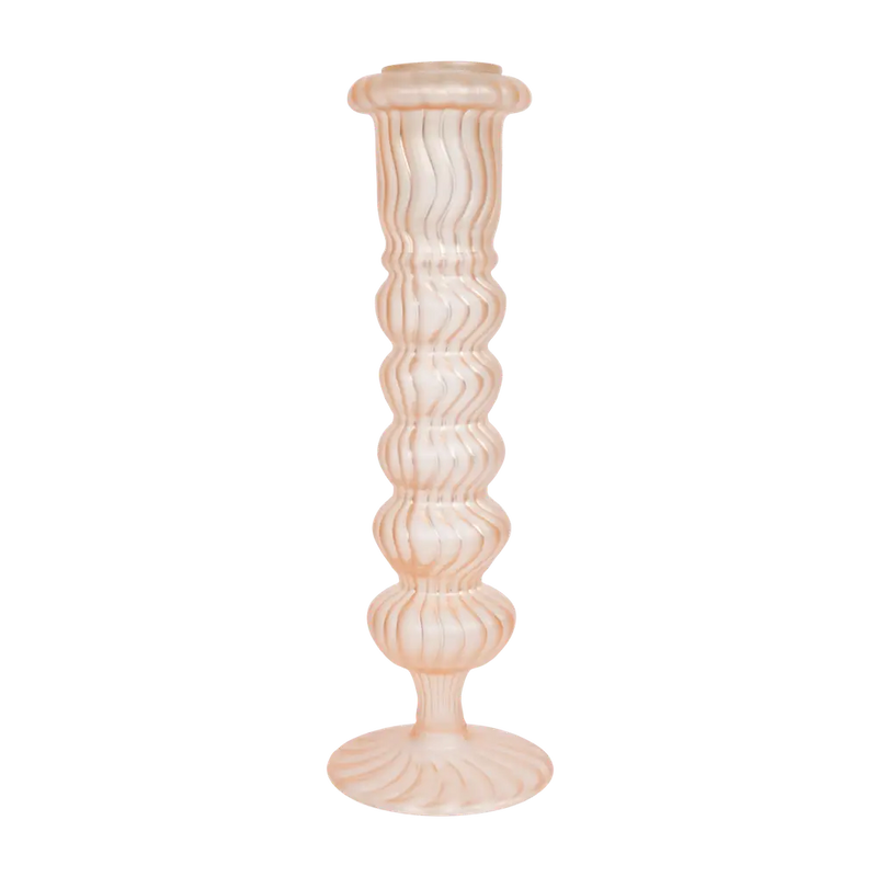 Frosted Classic Glass Candle Holder