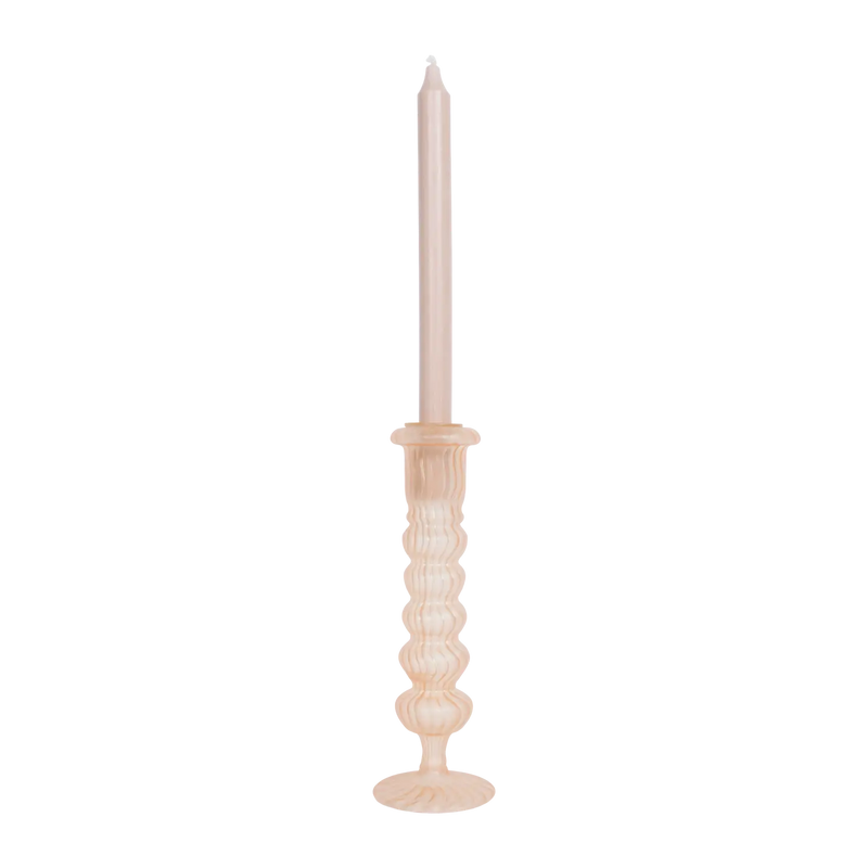 Frosted Classic Glass Candle Holder