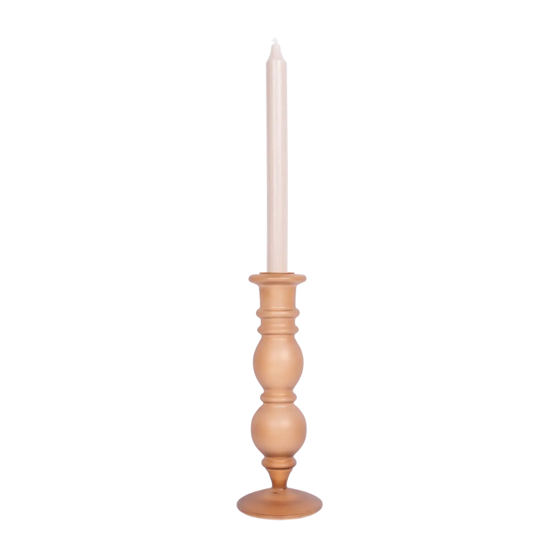 Frosted Classic Glass Candle Holder