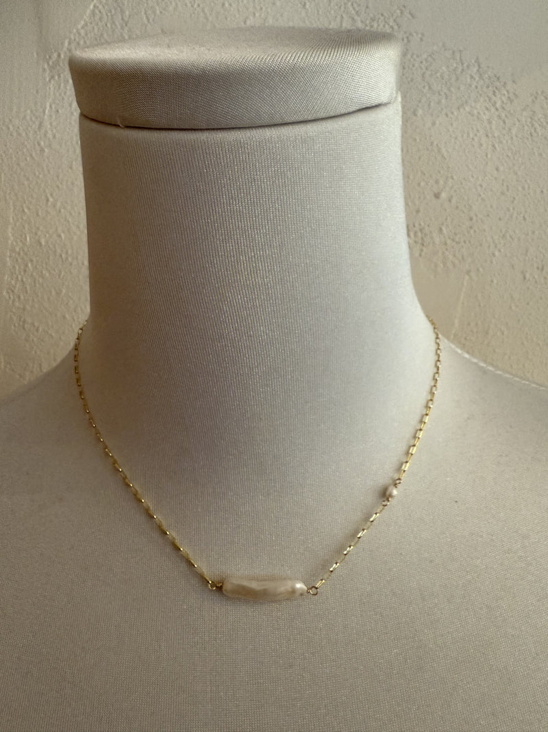 Mauimari Ocean JewelryFresh Water Pearl Bar NecklaceNecklaces