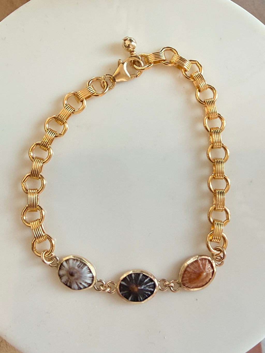 Ocean JazzTriple Opihi Luxe Chain BraceletBracelets