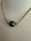 Single Pearl with Labradorite Necklace