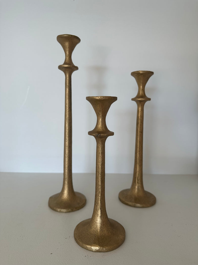 Antique Gold Candlestick Holder