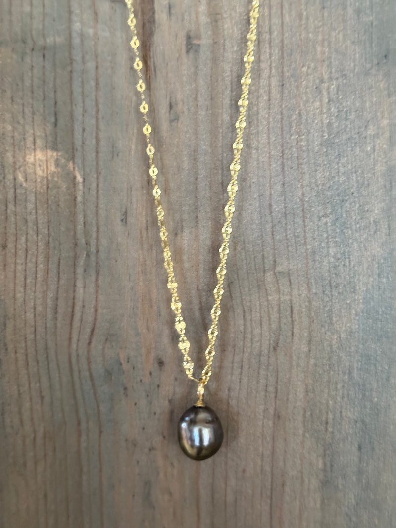 Lanikai Moonrise Tahitian Pearl Necklace