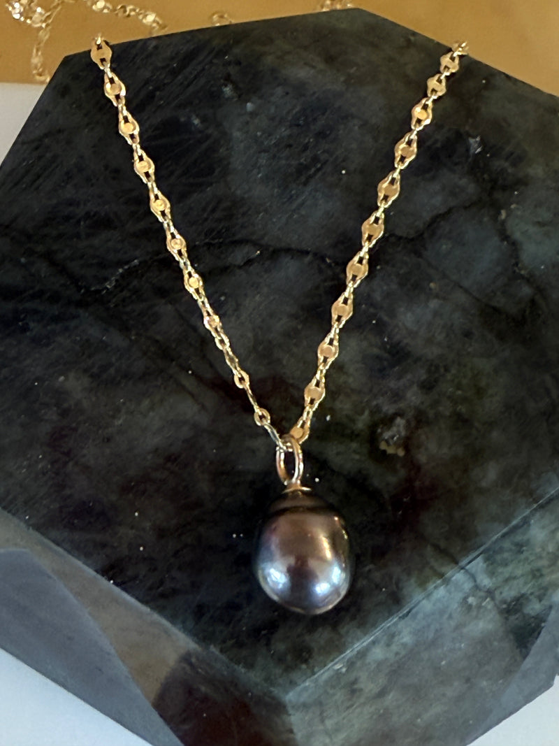 Lanikai Moonrise Tahitian Pearl Necklace