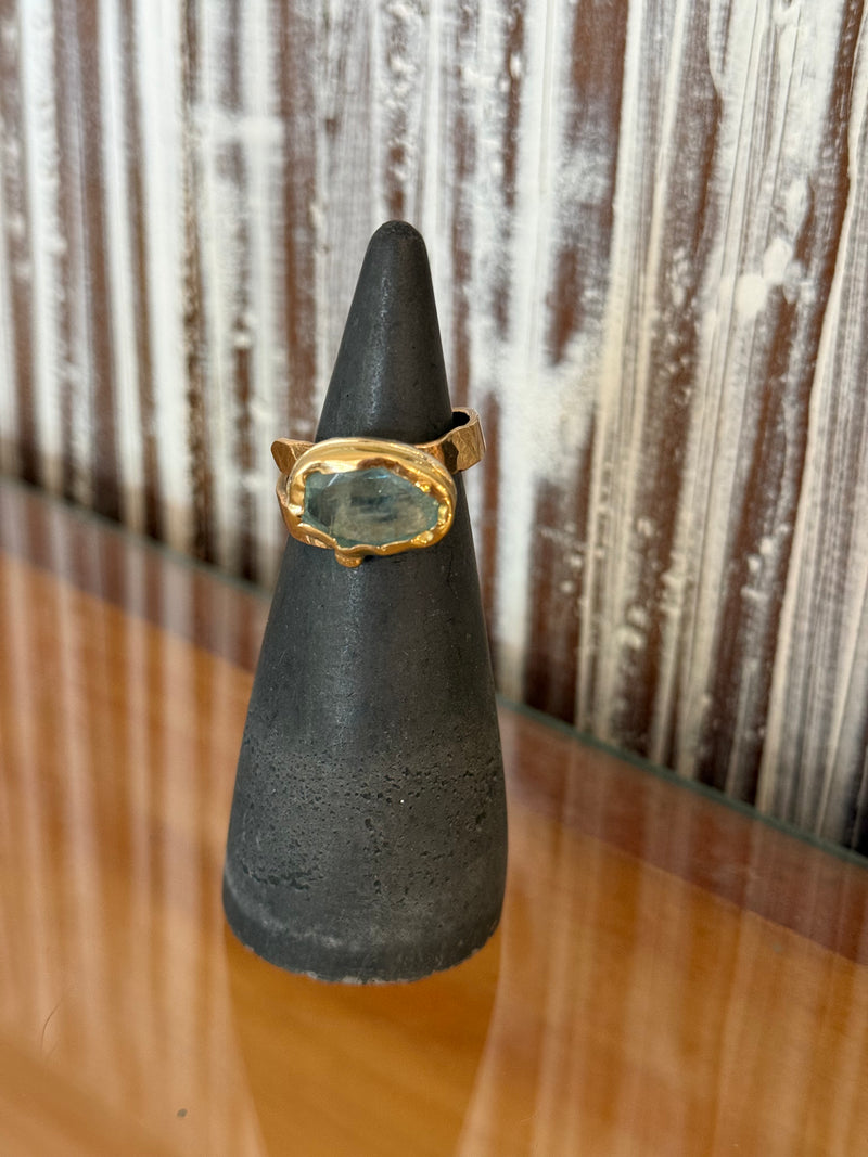 Aquamarine Wrap Ring
