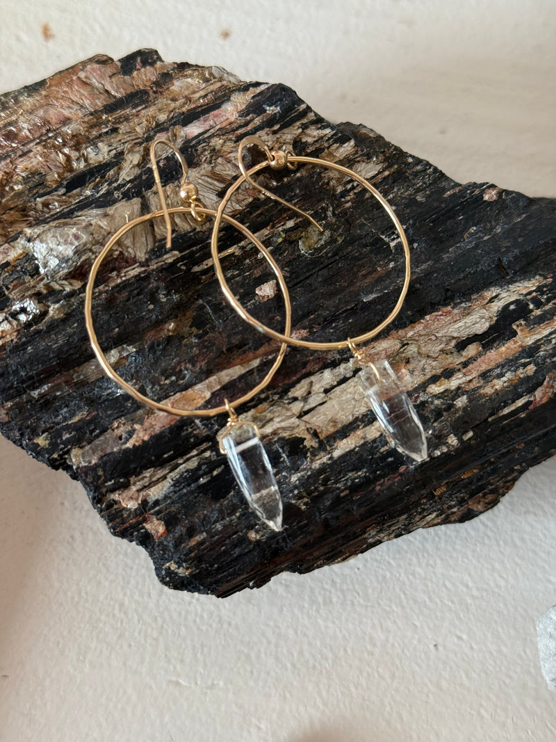 Crystal Spike Earrings