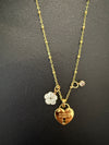 “Maui Coordinates” Heart Keyhole Pendant Necklace