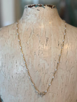 Enamel and Herkimer Necklace