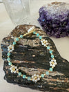 Gemstone Daisy Lei Bracelet