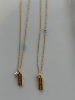 Stamped Aloha Bar Necklace