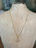 Dainty Pearl Drop Necklace
