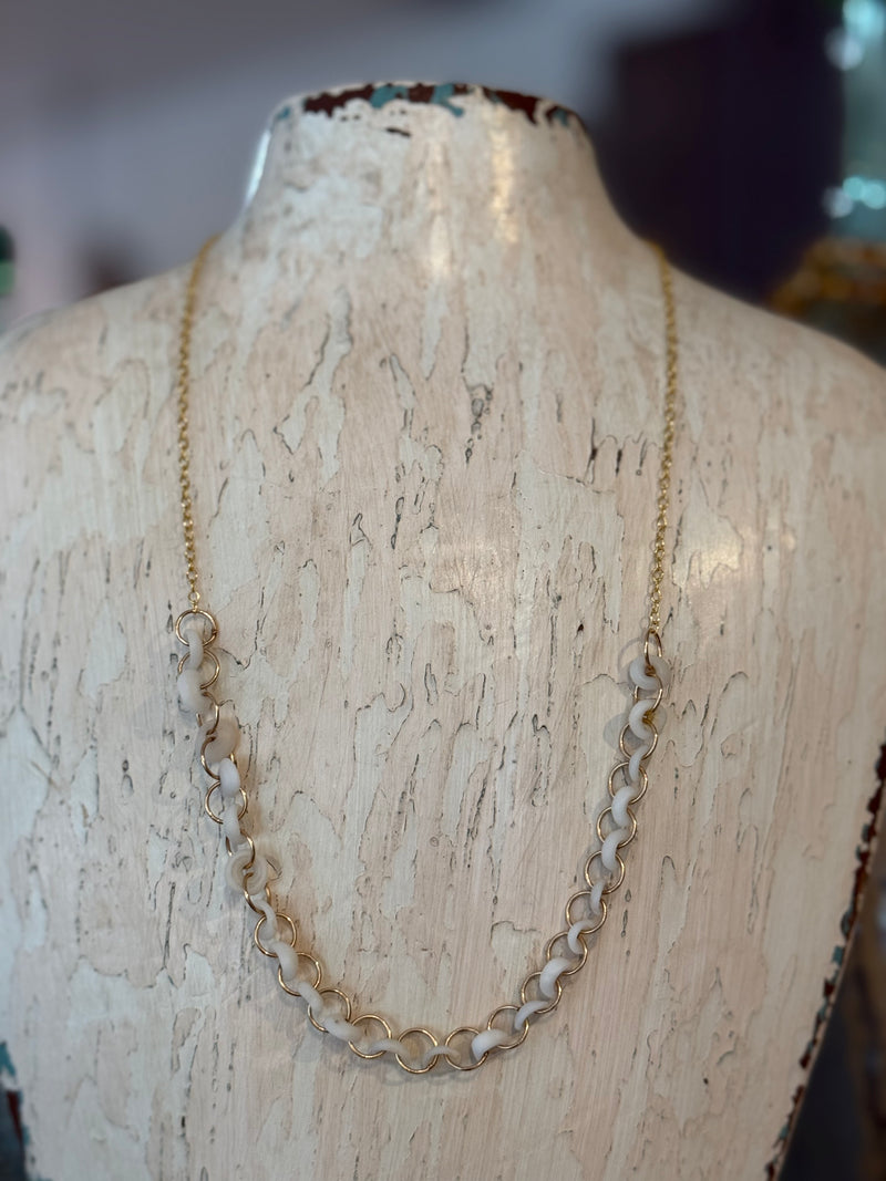 Half Moon Infinity Puka Necklace