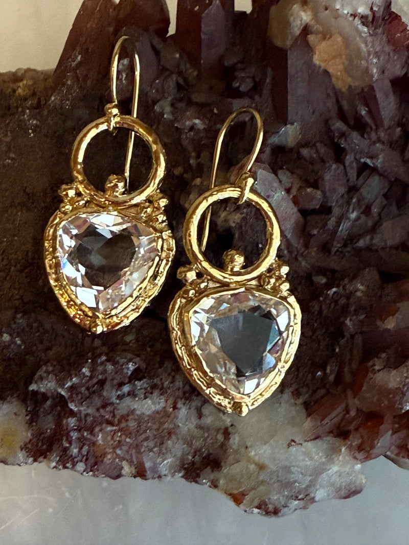 Large Topaz Earrings