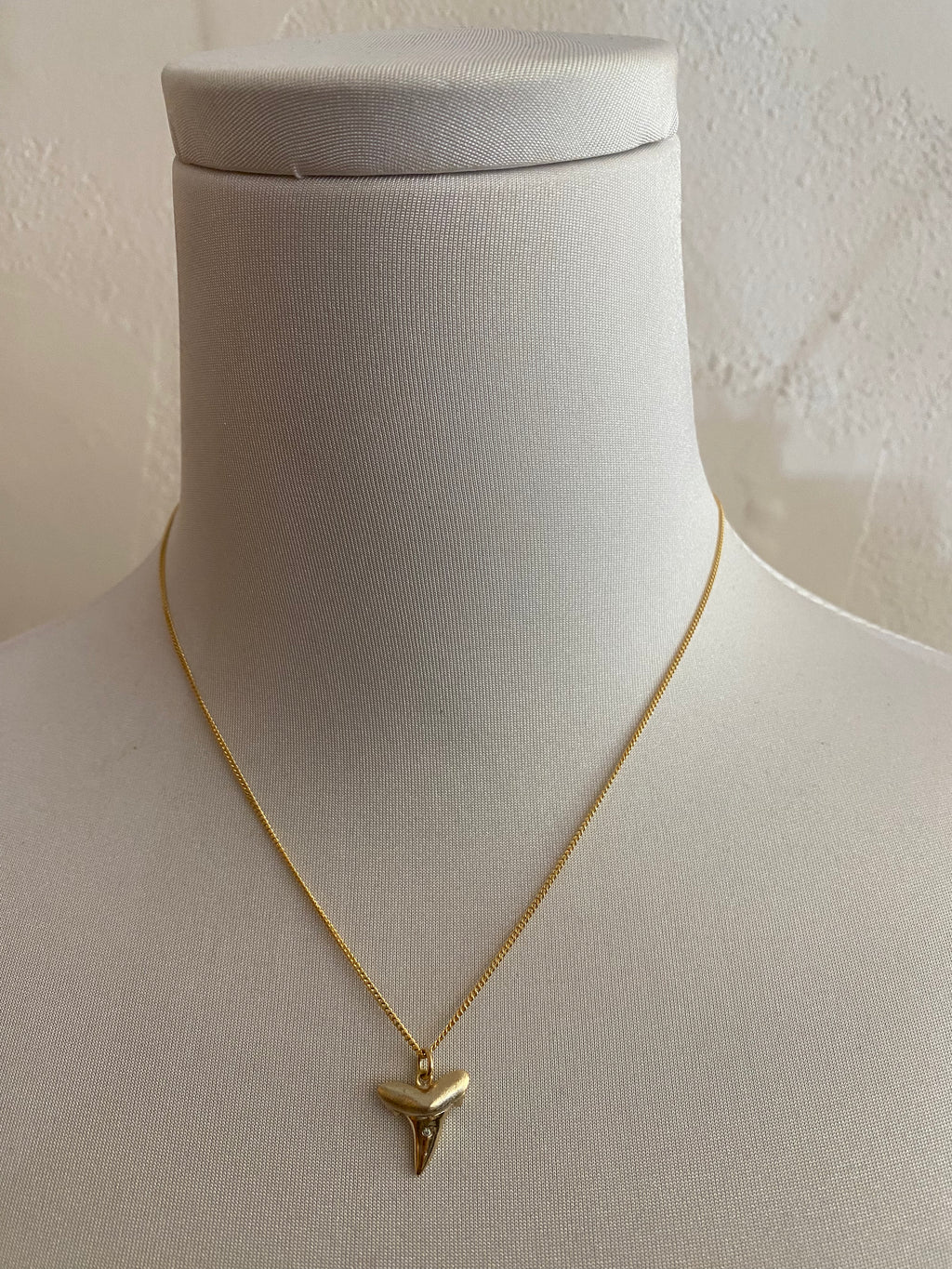 Crystal Shark Tooth Necklace