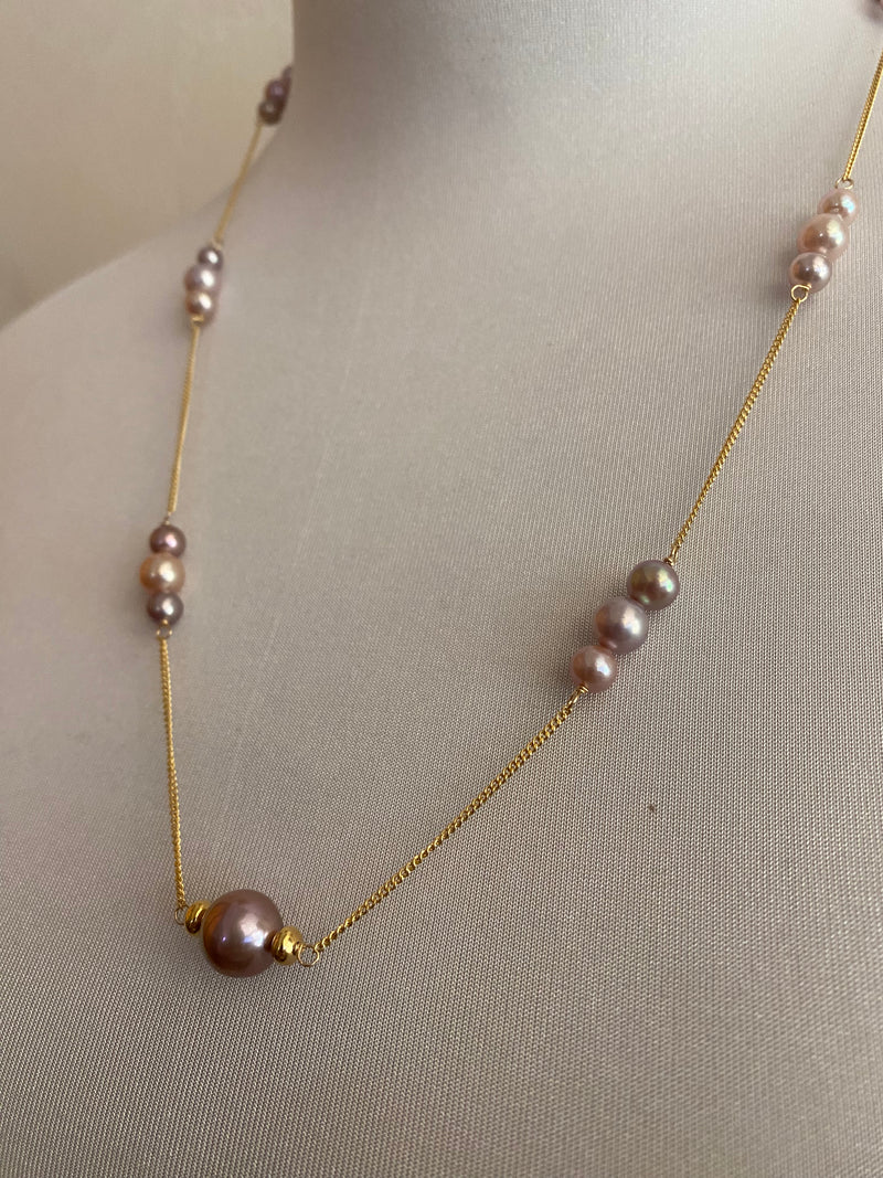 Multi Edison Pearl Necklace