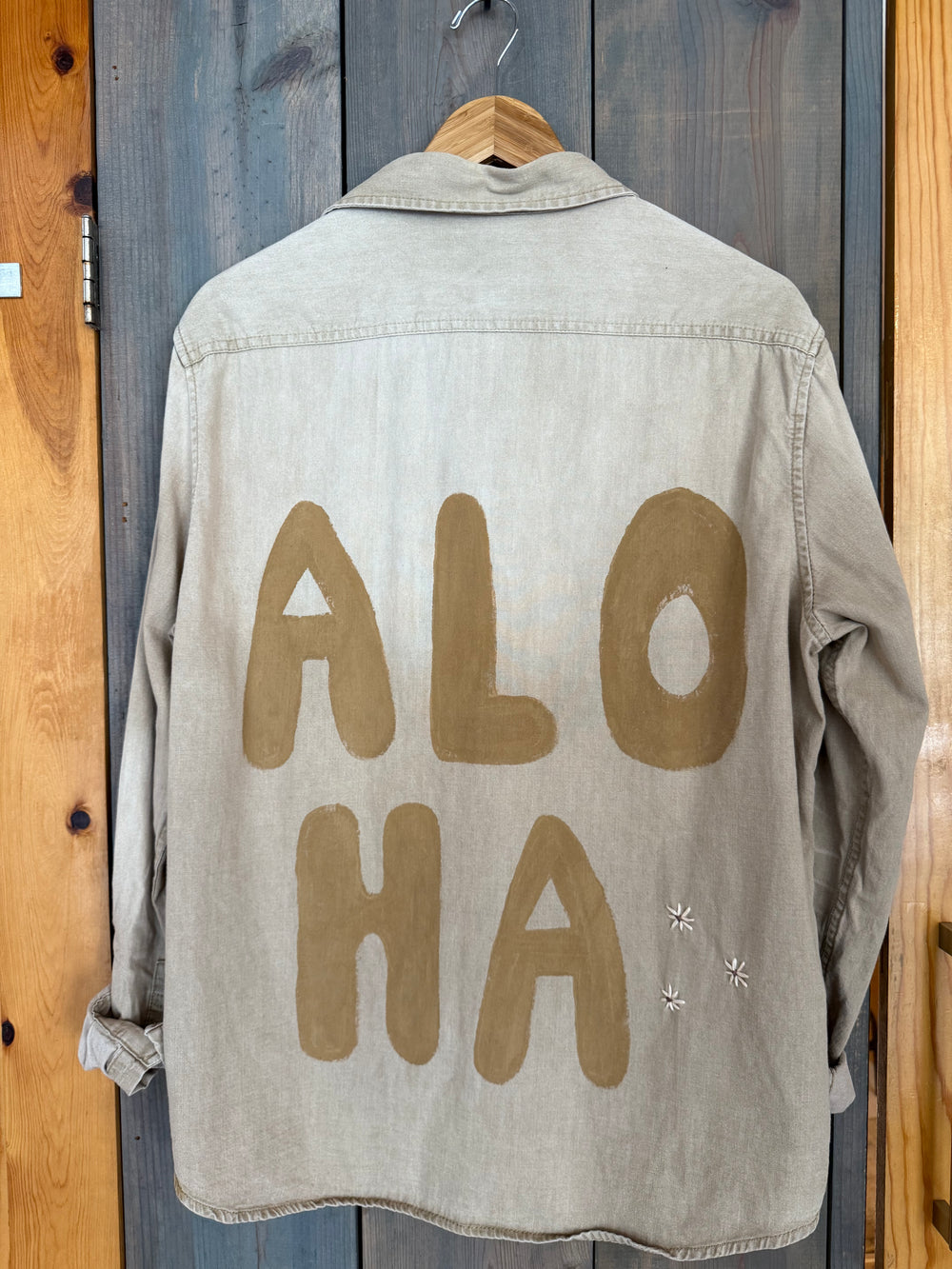 Tan/ Tan ALOHA on Back