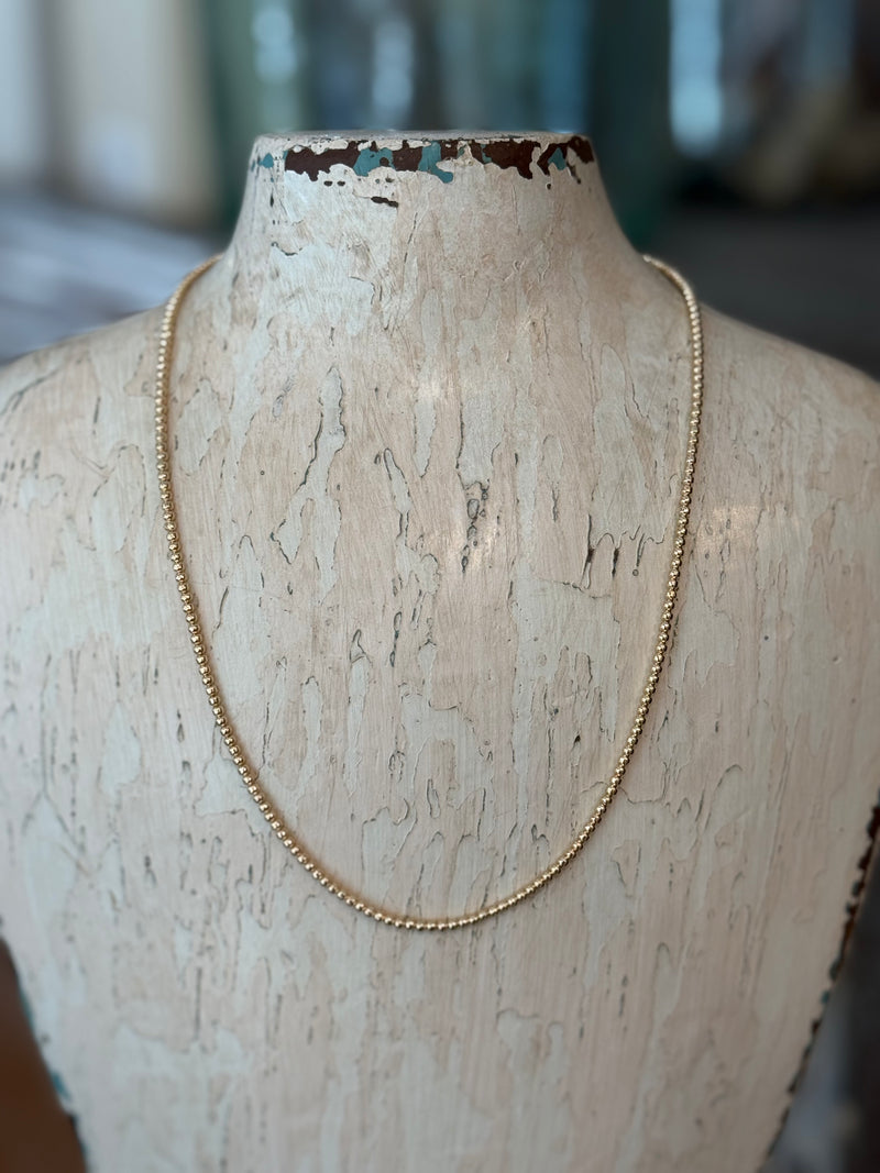 Gold Bead Necklace