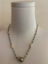 Tahitian and Gold Bead Necklace