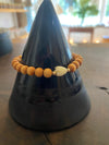 Beaded Sandalwood Stretch Bracelet