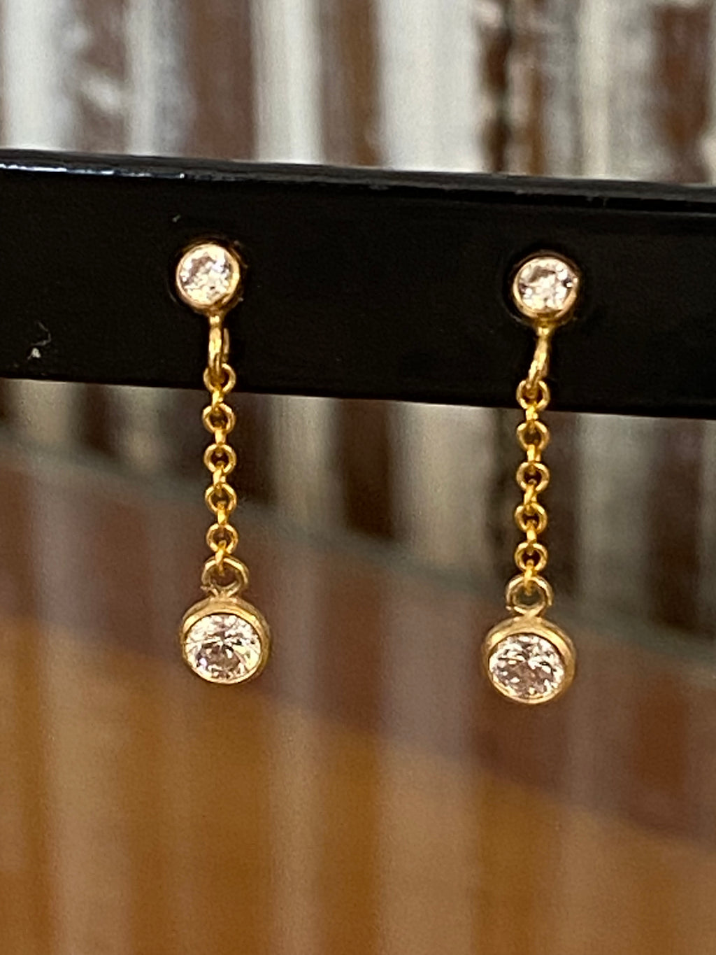 Icicle Chain Stud Earrings