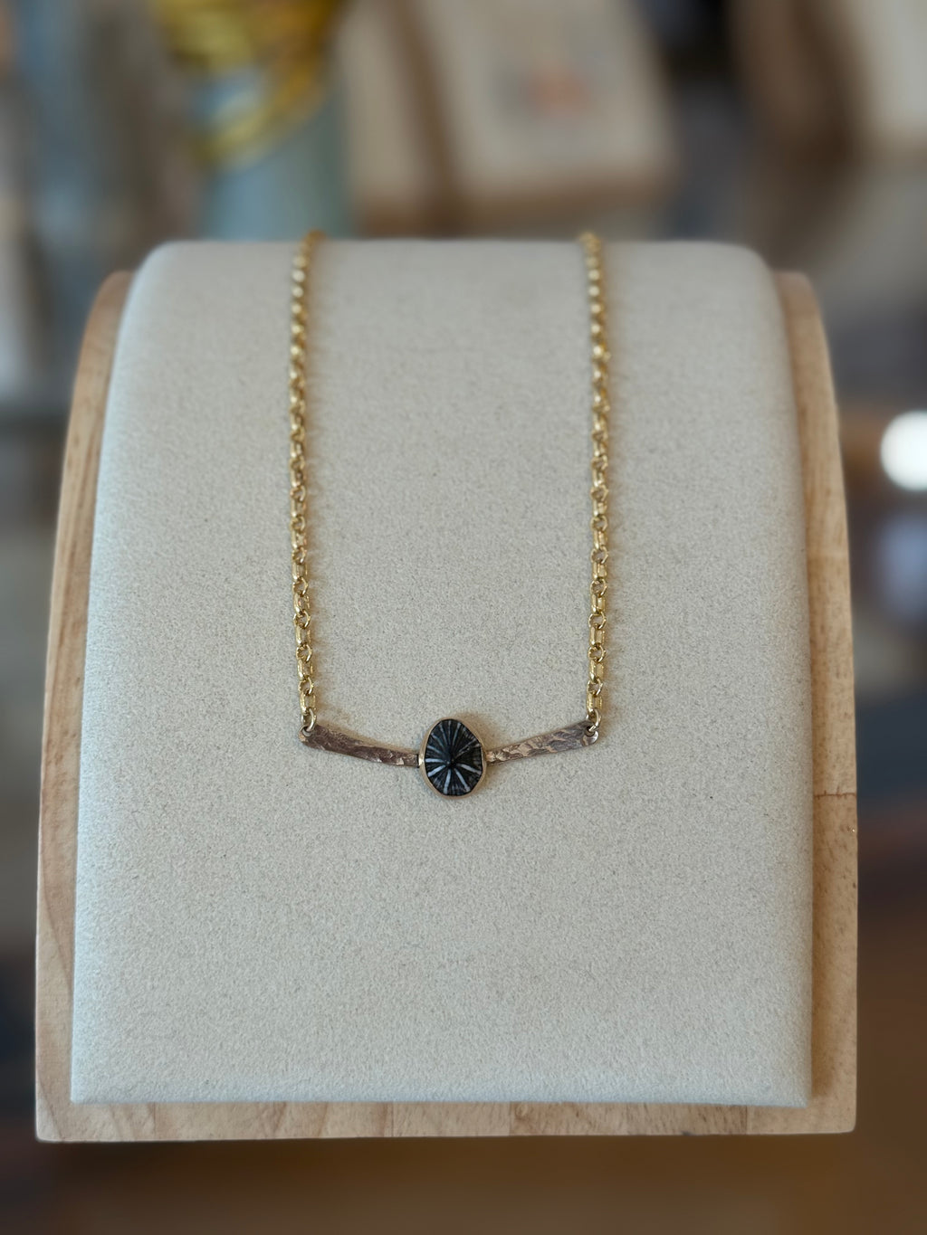 Ocean JazzOpihi Hammered Bar NecklaceNecklaces