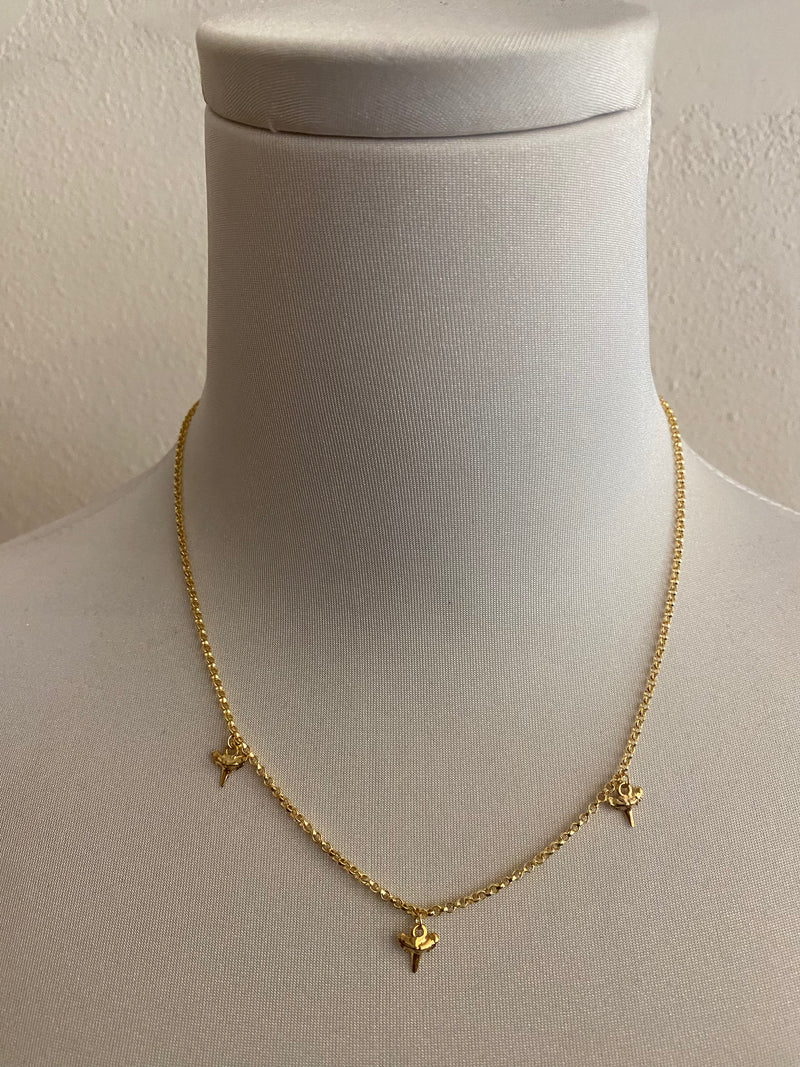 3 Shark Tooth Necklace