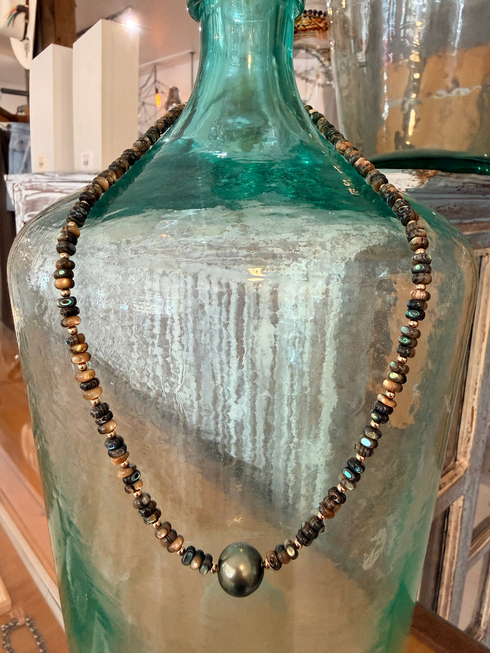 Abalone with Tahitian Pearl