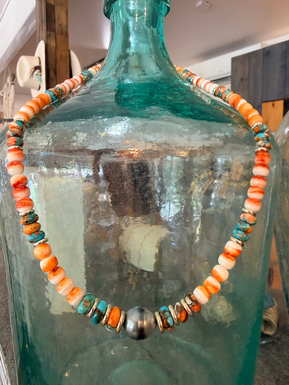 3. Tahitian with Turquoise and Spiny Oyster