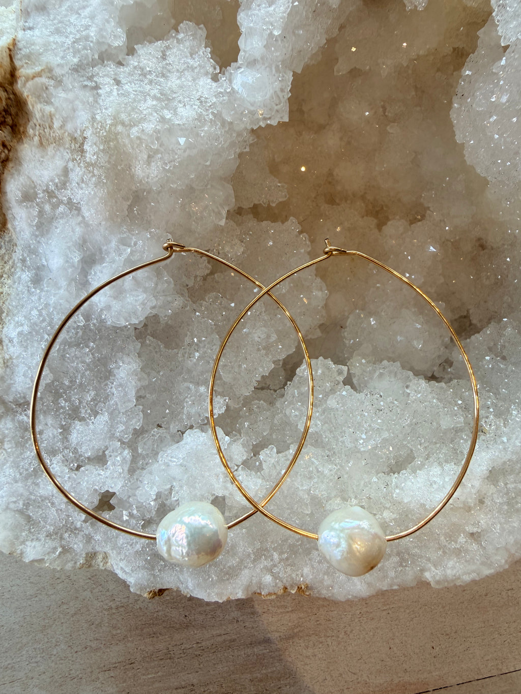 Pearl Hoops