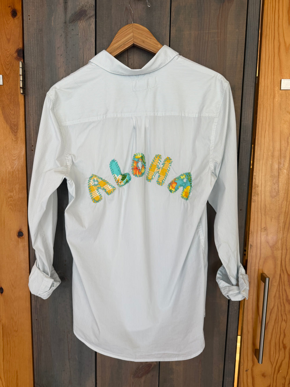 Light Blue Stripe Applique