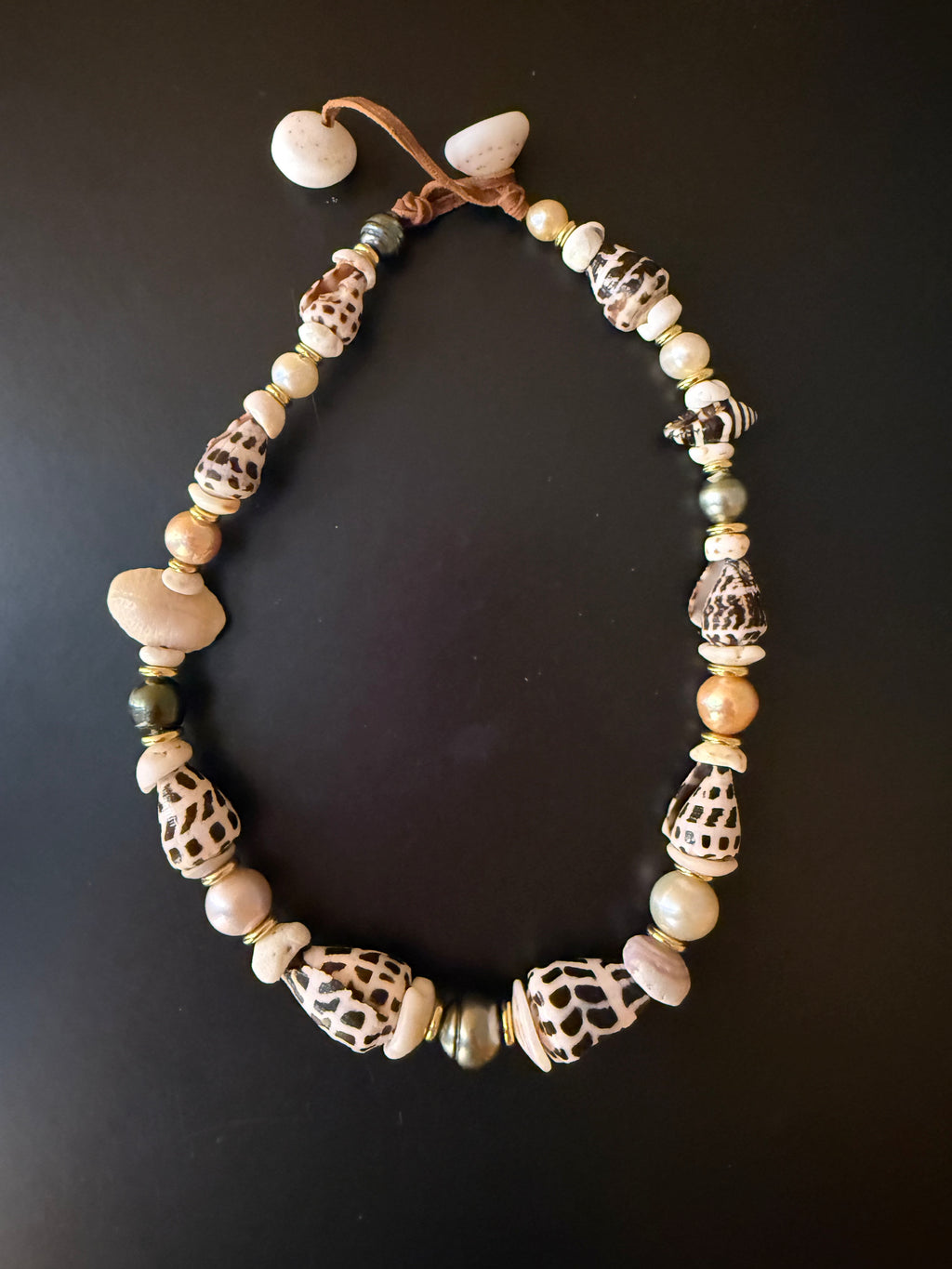 MErmaid Queen Shell and Pearl Neclace