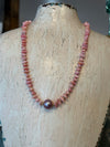 Pink Conch and Edison Pearl Necklace