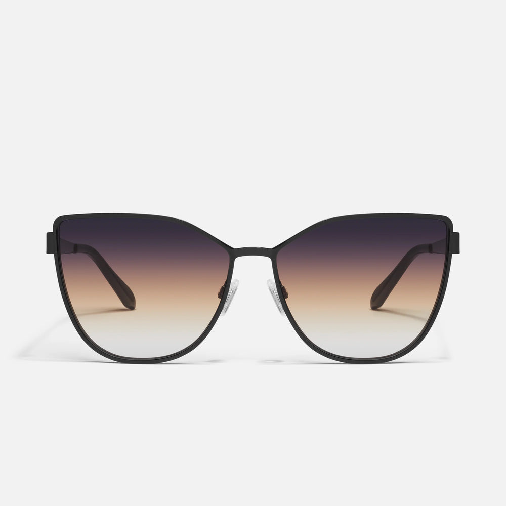 Black/Smoke to Coral