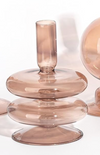 Bubble Glass Candlestick Holder