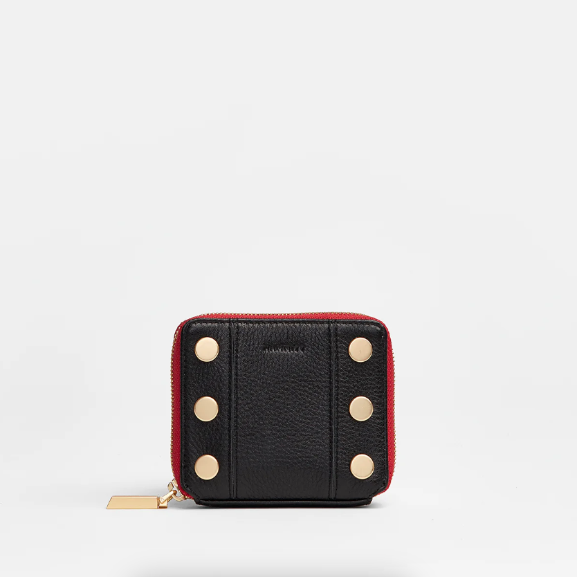 Black/ Brushed Gold/ Red Zip